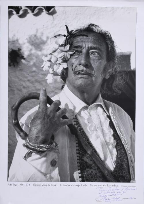 MARC LACROIX (1927-2007). "L'HOMME À L'OREILLE FLEURIE (THE MAN AT THE FLOWERY EAR)", 1974 (1971). 