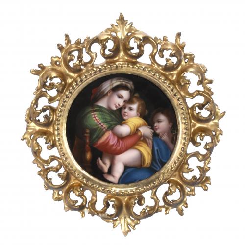 ROCOCO STYLE FRAME, PROBABLY ITALIAN, LATE 19TH CENTURY.