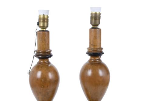 PIERRE LOTTIER (20TH CENTURY). PAIR OF TABLE LAMPS, CIRCA 1