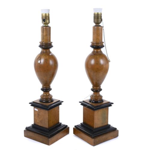 PIERRE LOTTIER (20TH CENTURY). PAIR OF TABLE LAMPS, CIRCA 1