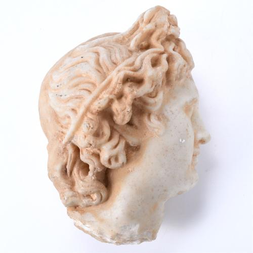 20TH CENTURY ITALIAN SCHOOL "APOLLO&#39;S HEAD". AFTER MODEL OF