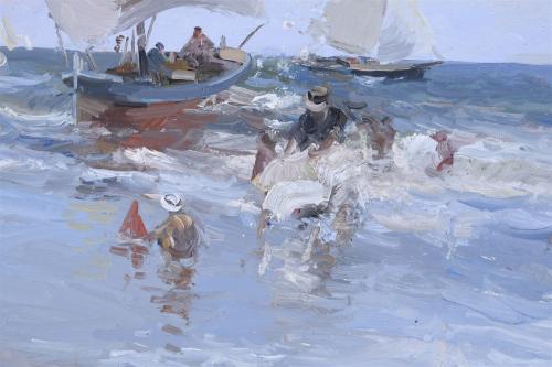 JOSÉ LUIS CHECA (1950).  "SALIDA A LA MAR".