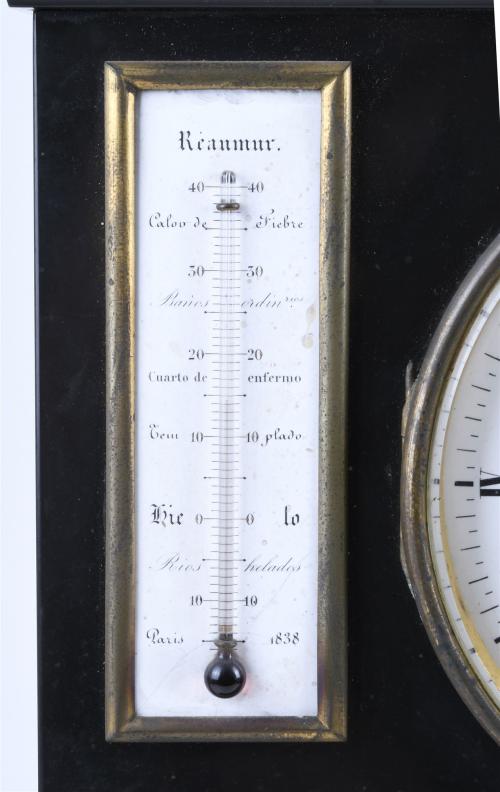 SPANISH MULTIFUNCTIONAL TABLE CLOCK, SECOND HALF OF THE 19T