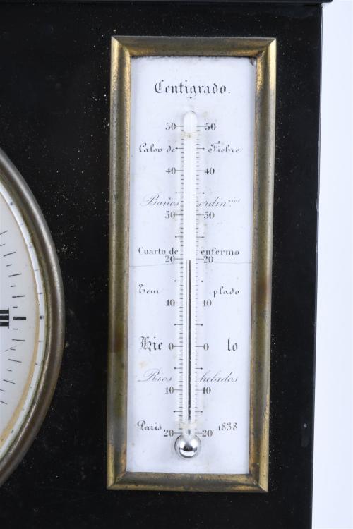 SPANISH MULTIFUNCTIONAL TABLE CLOCK, SECOND HALF OF THE 19T