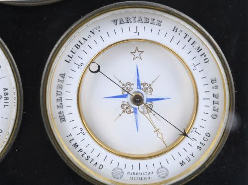 SPANISH MULTIFUNCTIONAL TABLE CLOCK, SECOND HALF OF THE 19T