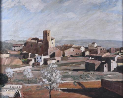 MARIAN LLAVANERA MIRALLES (1890-1927). "PAISAJE RURAL".