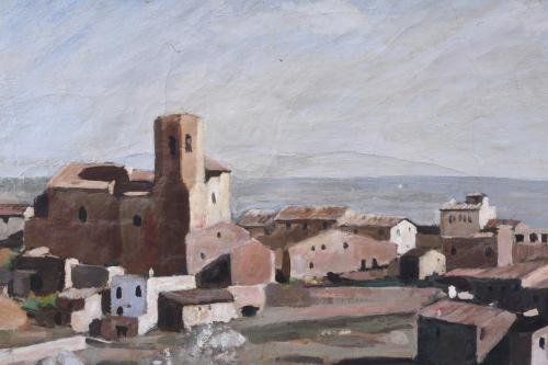 MARIAN LLAVANERA MIRALLES (1890-1927). "PAISAJE RURAL".