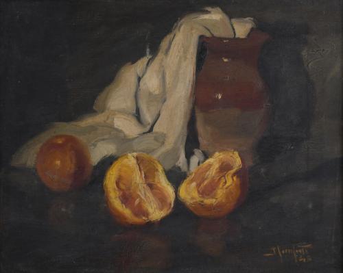 JOSEP SERRASANTA (1916-1998). "BODEGÓN", 1948.