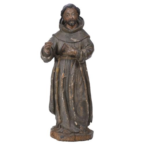 17TH. CENTURY SPANISH SCHOOL. SAINT FRANCIS OF ASSISI. 