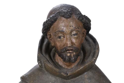 17TH. CENTURY SPANISH SCHOOL. SAINT FRANCIS OF ASSISI. 