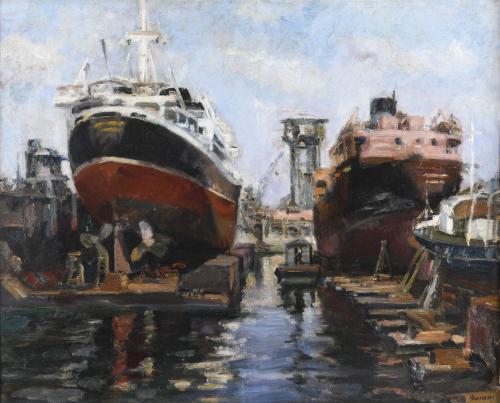 SIMÓ BUSOM (1927). "HARBOUR".