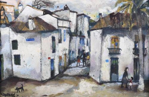 RAMÓN AGUILAR MORÉ (1924-2015). "VILLAGE", 1971.