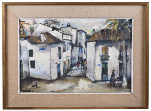 RAMÓN AGUILAR MORÉ (1924-2015). "VILLAGE", 1971.