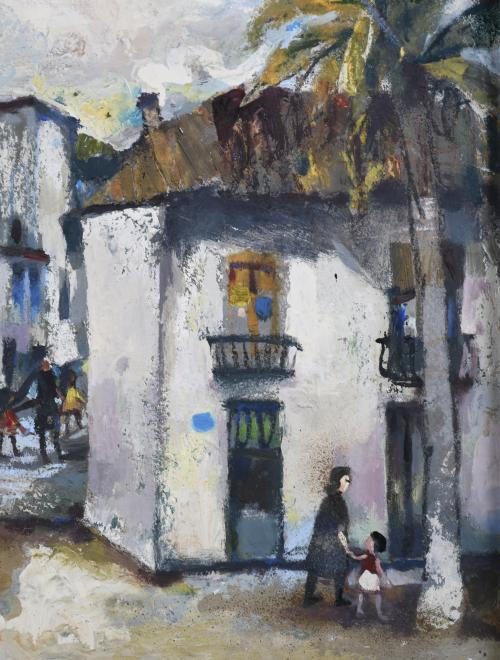 RAMÓN AGUILAR MORÉ (1924-2015). "VILLAGE", 1971.