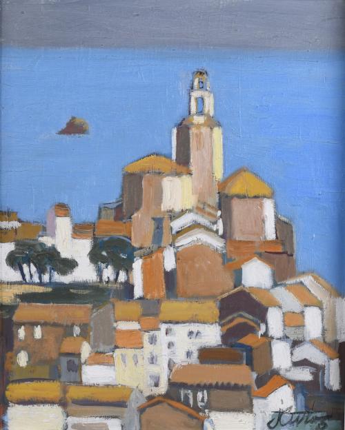 JORDI CURÓS (1930-2017). "CADAQUÉS".