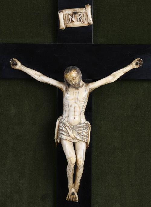 ESCUELA HISPANO-FILIPINO, SIGLO XVIII. "CRISTO CRUCIFICADO".