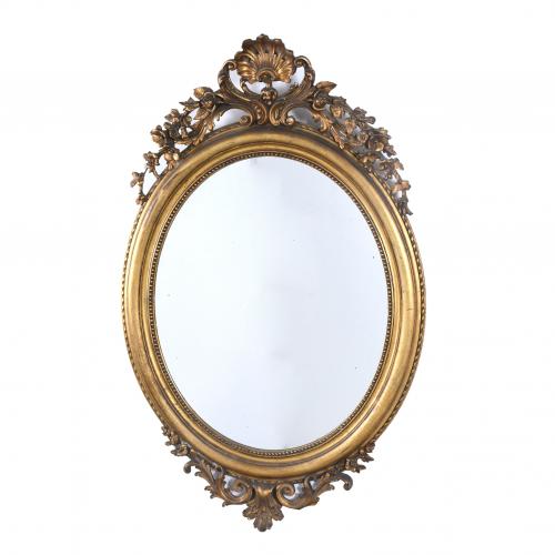 NAPOLEON III STYLE WALL MIRROR, 20TH CENTURY.