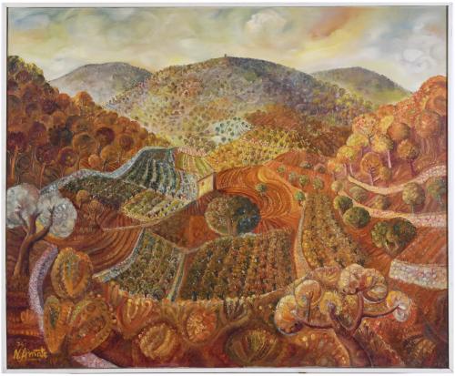 NICOLAU AMATE (1926-1998). "PAISAJE", 1974.