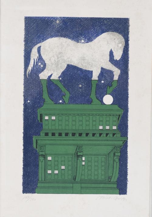 XAVIER MEDINA-CAMPENY (1943). "EQUESTRIAN MONUMENT", 1974.