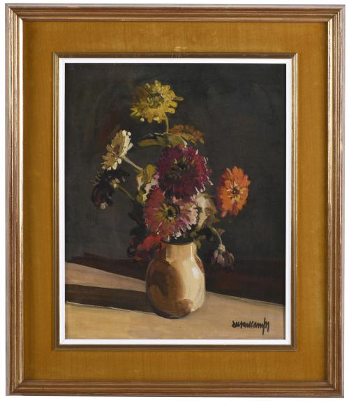 RAFAEL DURANCAMPS (1891-1979). "JARRÓN CON FLORES".