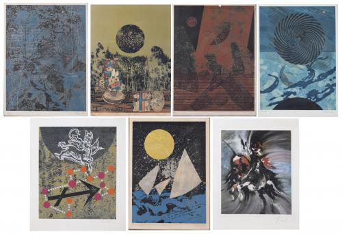 JOAN JOSEP THARRATS VIDAL (1918-2001) SET OF 7 LITHOGRAPHS.