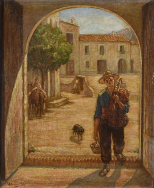 RAMON PALMAROLA ROMEU (1877-1943). "YOUNG FARMER".