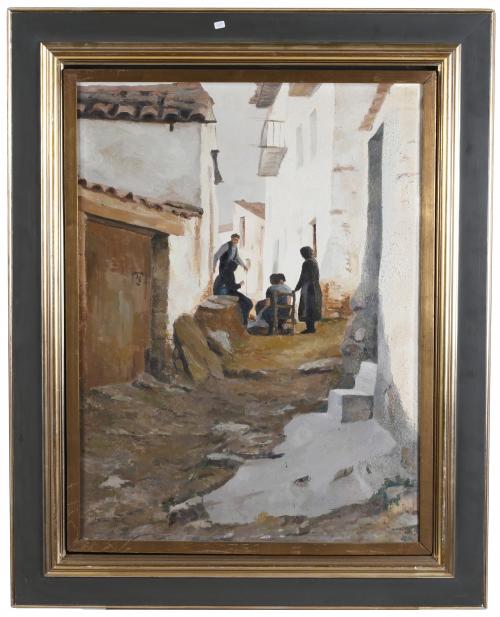 FERRAN MARTÍ (1943). "VILLAGE STREET", 1977.