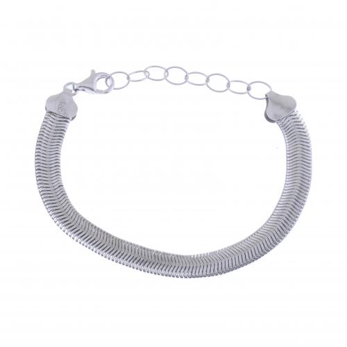 PULSERA TUBOGAS EN PLATA.