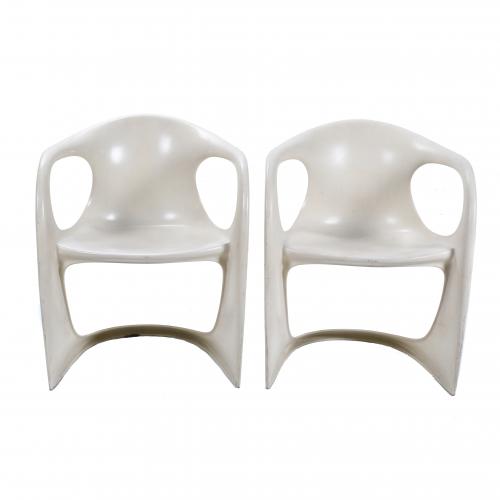 ALEXANDER BEGGE (1941). PAIR OF "CASALINO" CHAIRS.