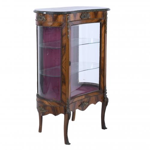 FRENCH TRANSITION-STYLE DISPLAY CABINET, MID 20TH CENTURY.