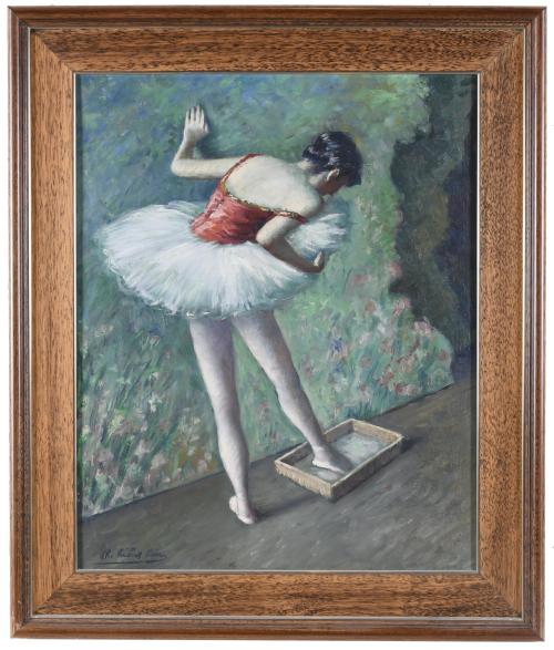 RAMON RIBAS RIUS (1903 - 1983). "REHEARSAL OF A BALLERINA".