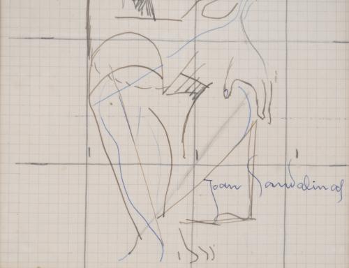 JOAN SANDALINAS (1903-1991). STUDY FOR A FIGURE.