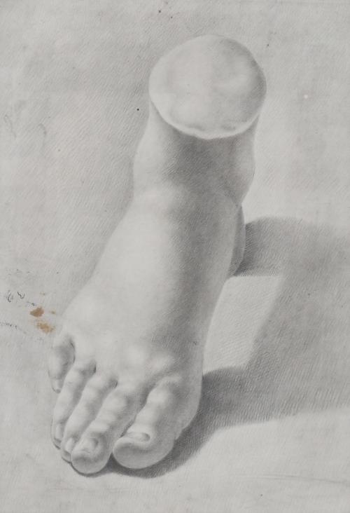 19/20TH CENTURY SPANISH SCHOOL ACADEMIC STUDY OF A FOOT.