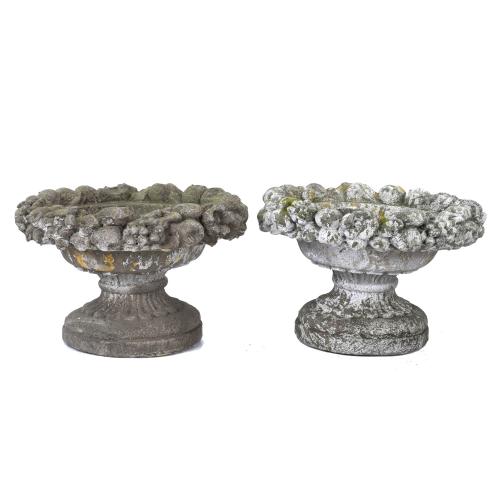 PAIR OF FRENCH GARDEN GOBLETS, MID 20TH CENTURY.