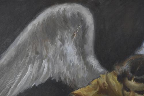 ALFRED OPISSO CARDONA (1907-1980). "CHRIST UPHELD BY ANGELS