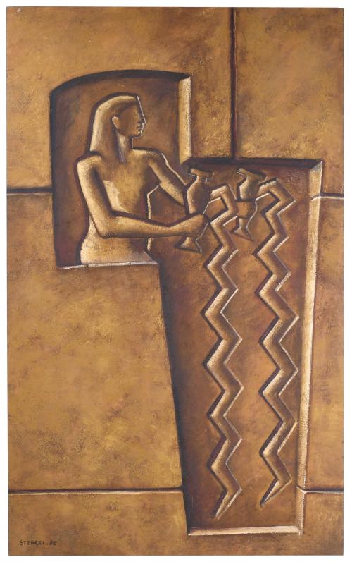 BRIGITTE SZENCZI (1943). "ISIS COMO PORTADORA DE LAS AGUAS", 1992.