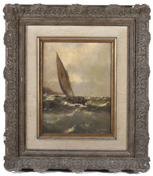 SEGUNDO MATILLA MARINA (1862-1937). "SAILING BOAT".