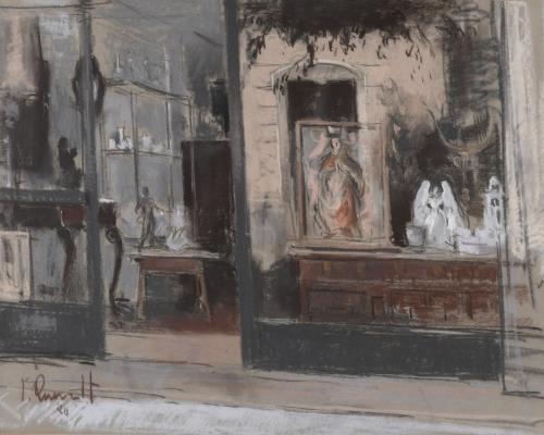 JAUME QUERALT (1949). "TIENDA DE ANTIGÜEDADES E INTERIOR DE