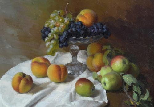 MAGDA FOLCH (1905-1981). "BODEGÓN CON FRUTAS".