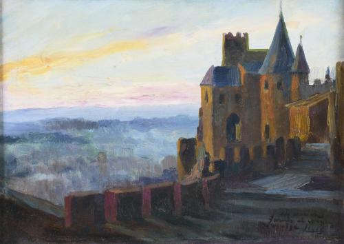 LLUIS MASRIERA (1872-1958) "CASTLE".