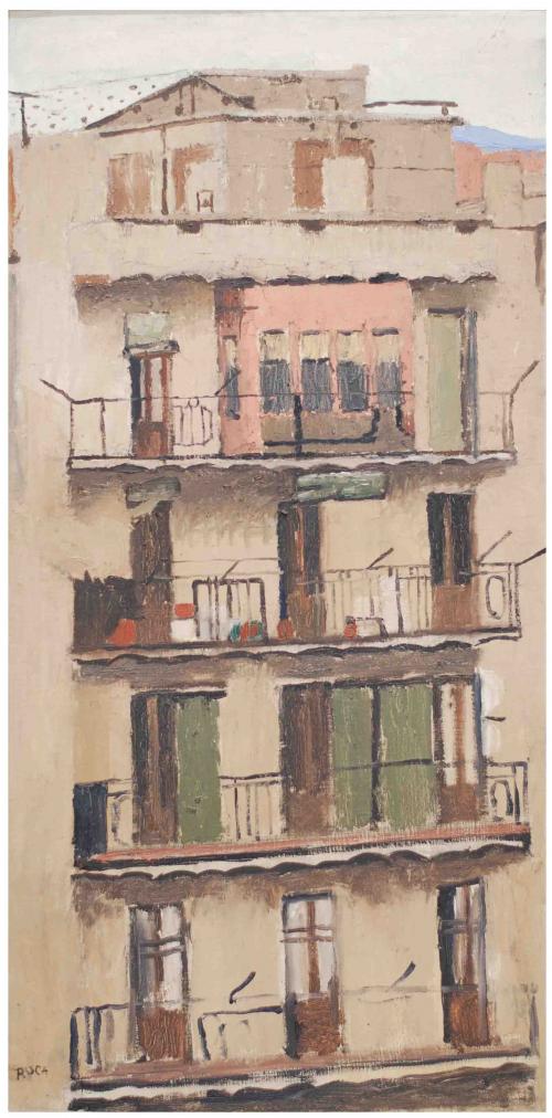 JOSEP ROCA-SASTRE (1928-1997). "FAÇADE IN SANT GERVASI (BARCELONA)".