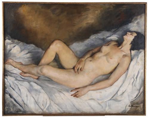 ERNEST SANTASUSAGNA (1900-1964). "DESNUDO FEMENINO".