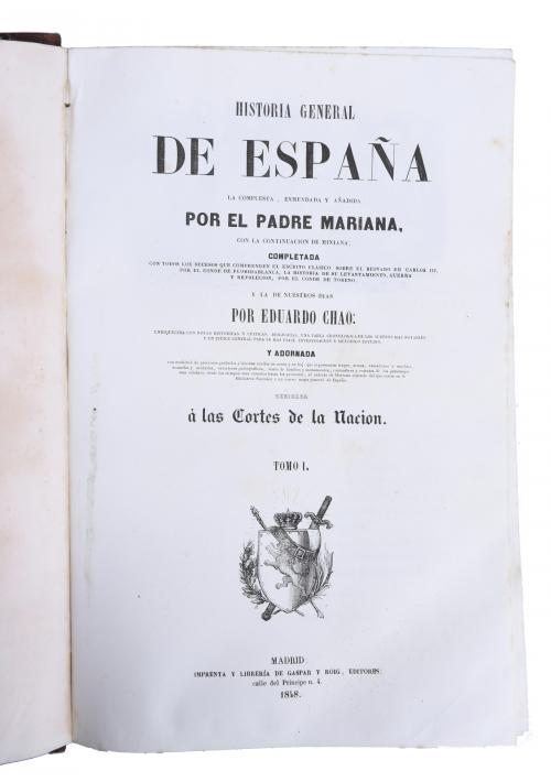 "HISTORIA GENERAL DE ESPAÑA" (5 VOLS.).