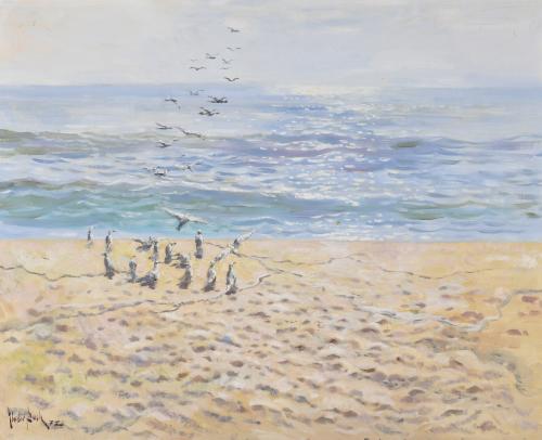 ELADI DUCH (1931).  "GAVINES (GAVIOTAS)" (Vilassar de Mar, 1977).