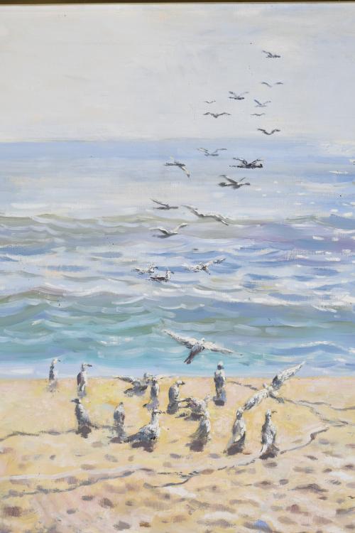 ELADI DUCH (1931).  "GAVINES (SEAGULLS)" (Vilassar de Mar,