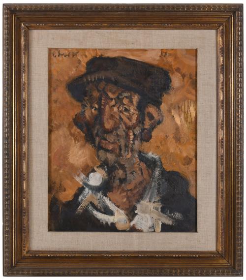 PEDRO SOLER VALERO (1942).  "ANCIANO CON GORRA", 1975.