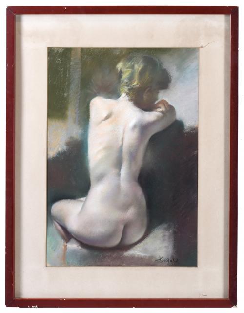 DOMINGO ÁLVAREZ GÓMEZ (1942). "DESNUDO DE ESPALDAS" Y "NIÑO