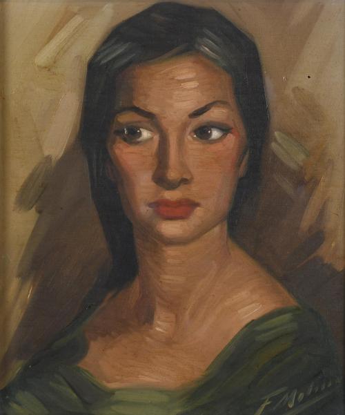 27951-FEDERICO MOLINA ALBERO (1905-1981). "UNA JOVEN", 1963.