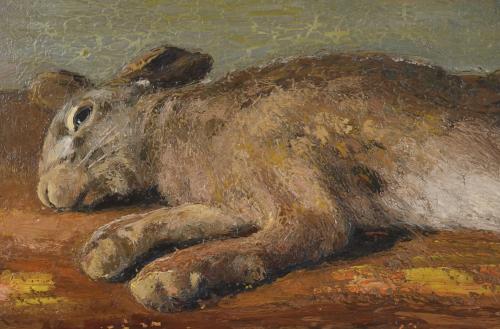 ENRIC PORTA (1901-1993). "STILL LIFE WITH A HARE".