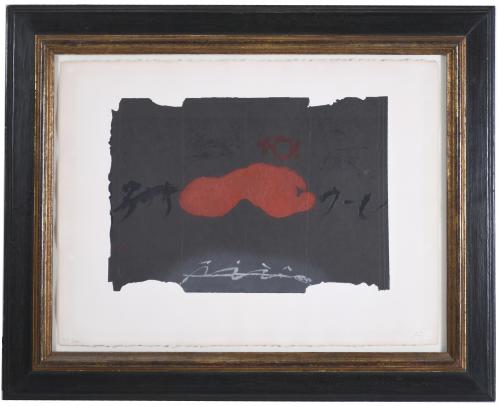 ANTONI TÀPIES (1923-2012). "PEU ROIG 1", 1983.